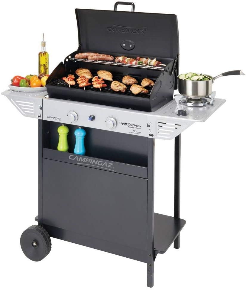 Campingaz Xpert 200 LS Rocky Barbecue a Gas, Grigio Scuro, 108 x 50 x 99 cm