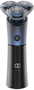 Rasoio Elettrico da Uomo, Rasoio Elettrico da Uomo Lama Flottante 3D Rasoio Lavabile Tipo C Ricaricabile Display Digitale Impermeabile Macchina for Barba da Barba