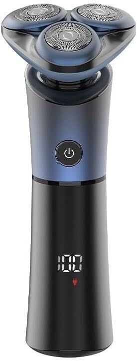 Rasoio Elettrico da Uomo, Rasoio Elettrico da Uomo Lama Flottante 3D Rasoio Lavabile Tipo C Ricaricabile Display Digitale Impermeabile Macchina for Barba da Barba