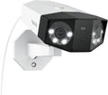 Reolink 16MP PoE Telecamera Esterno, Doppio Obiettivo per Vista Panoramica a 180°, Rilevamento di Uomo/Veicolo/Animale, Audio Bidirezionale, Faretti, Supporta Registrazione Continua 24/7, Duo 3 PoE
