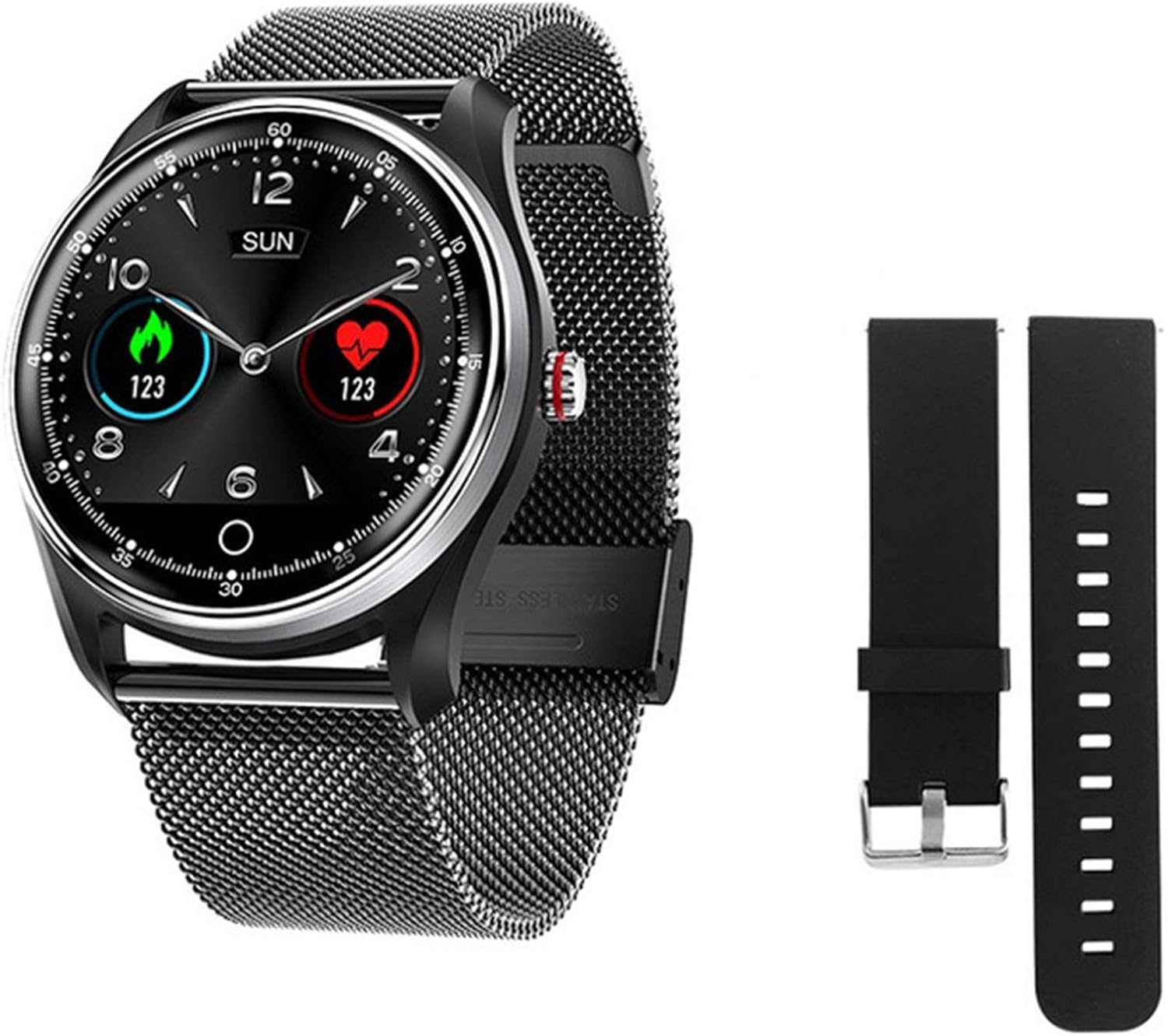 KSD Nuovo ECG+PPG Pressione Sanguigna Cardiofrequenzimetro IP68 Impermeabile 8 Modalità Multi-Sport Smartwatch per Uomo Donna PK N58(E) (E)