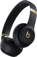 Solo 4 - Cuffie wireless bluetooth on-ear, compatibili con Apple e Android, fino a 50 ore di autonomia - Nero e oro