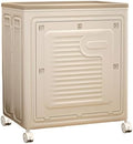 Large Foldable Storage Boxes with Wheels - Plastic Cabinets, Versatile Storage Containers for Easy Nization, for Clothes, Toys and Office Supplies