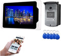 di videocitofono campanello for porte senza fili Videocitofono Tuya IP for sblocco remoto a scheda RFID Touch Screen 'appartamento domestico ,Resistente alle intemperie(UCYBO-701MEID11)