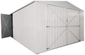 Box in Acciaio Zincato Casetta da Giardino in Lamiera 3.60 x 6.00 m x h2.30 m - 346 KG – 21 metri quadri (Bianco)