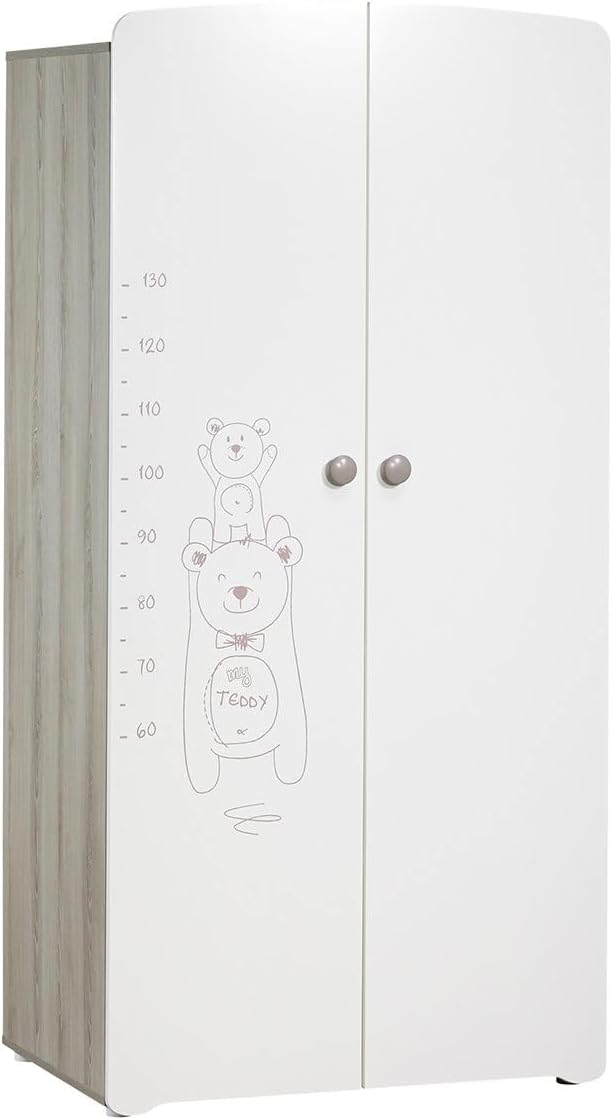 Baby Price Teddy 2 Door Wardrobe