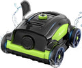 WINNY POOL CLEANER WY1103 Robot Piscina, Piscina Senza Fili con Batteria, 120 Min Autonomia, Doppio Motore, Display LED, Filtro 180μm, Parcheggio Automatico per Piscine Fino a 120m² (Verde-Nero A)