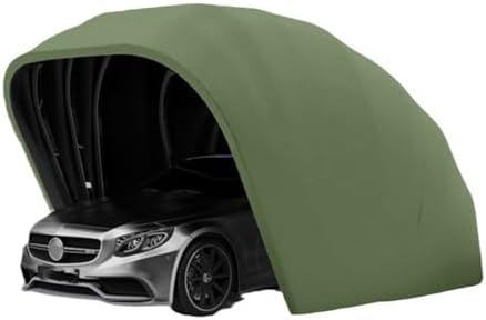 Riparo portatile per auto con tessuto Oxford 600D e telaio in acciaio inox per protezione esterna del veicolo