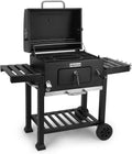 Amig - Barbecue Portatile Fireplus a Carbone | Acciaio | Barbecue con Ruote e Vassoi Laterali | Sistema di Ventilazione e Deposito Cenere | 116,5 x 13,1 x 56 cm