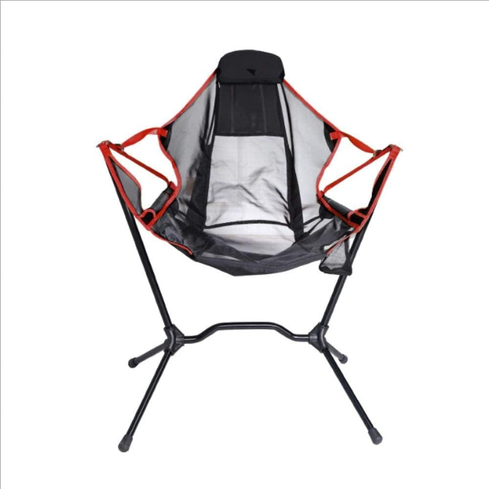 LCAIPNYF Sedia da campeggio pieghevole, Sedia pieghevole che può essere utilizzata per picnic, spiaggia, campeggio e pesca, Sedia pieghevole portatile, Sedia da pesca, Sedia da spiaggia-Red_Chair