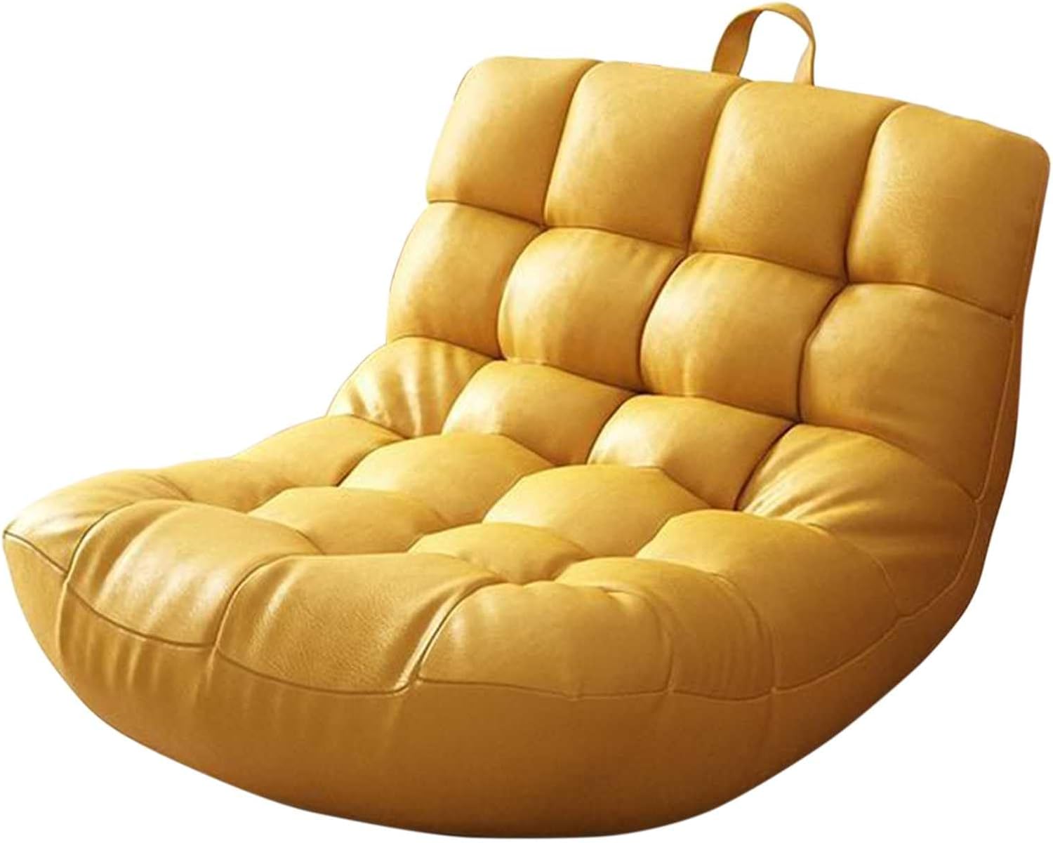 Foldable Floor Sofa Bed with Back Support, Comfortable Padded High Backrest Lazy Lounge Chair, Accent Bean Bag Couch, for Bedroom, Dorm, Living Room