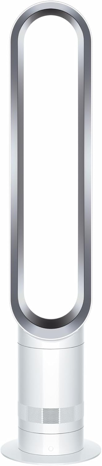 Dyson Coolᵀᴹ Ventilatore a torre AM07 Air Multiplier™, potente ventilatore senza pale con tecnologia Air Multiplier™ (Bianco/Argento)