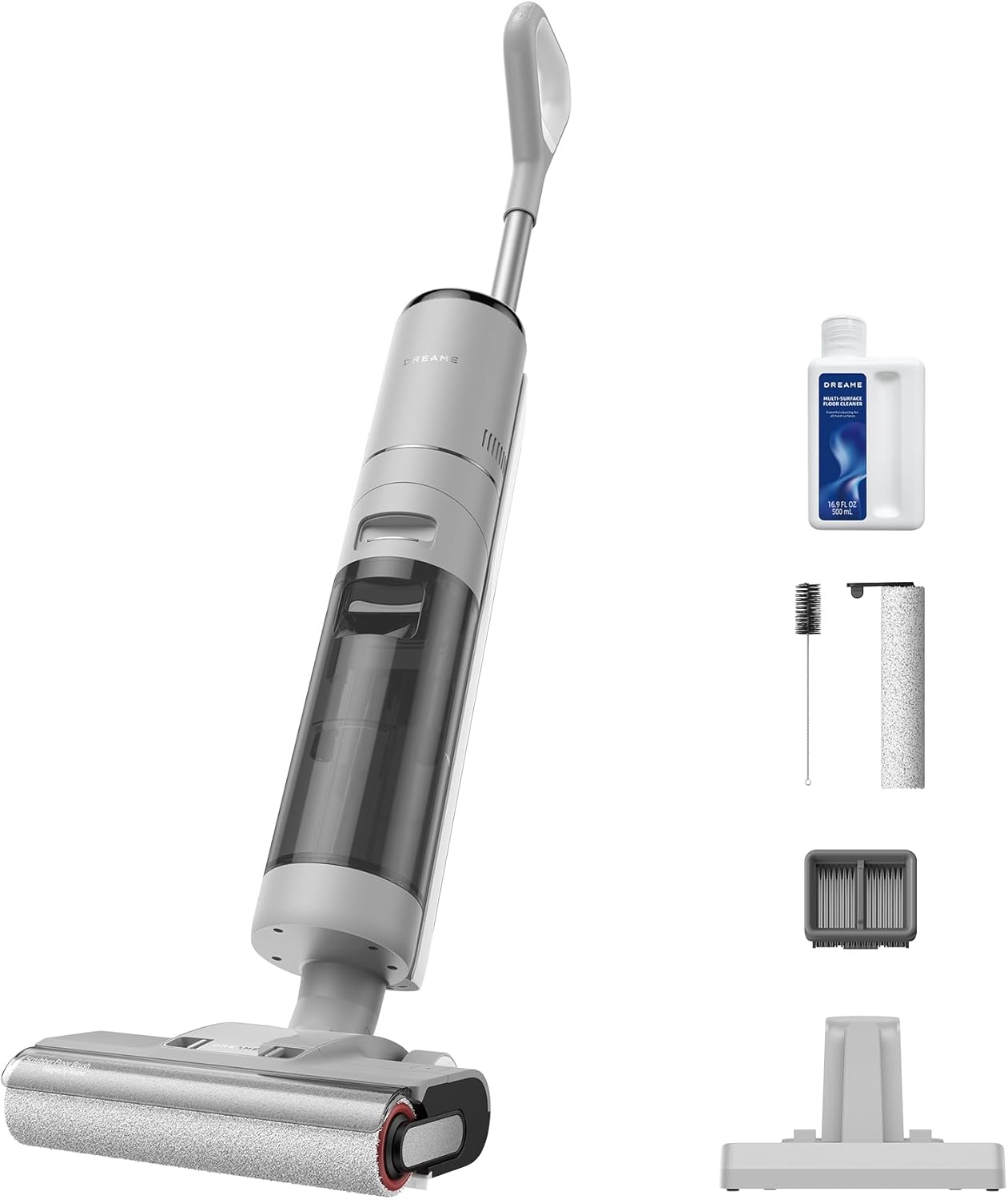 DREAME G10 Pro Aspirapolvere Lavapavimenti, Aspirazione da 16.000 Pa, Spazzola che Pulisce sui Due Lati, Pulizia Automatica con Doppia Rotazione, Autonomia di 35 Min, Ampio Display LED, 75 dBA