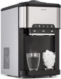 Klarstein Macchina Ghiaccio Secco 3L, Professionale, fino a 20kg, Cubetti di Grandi e Piccole Dimensioni, per Casa Autopulente