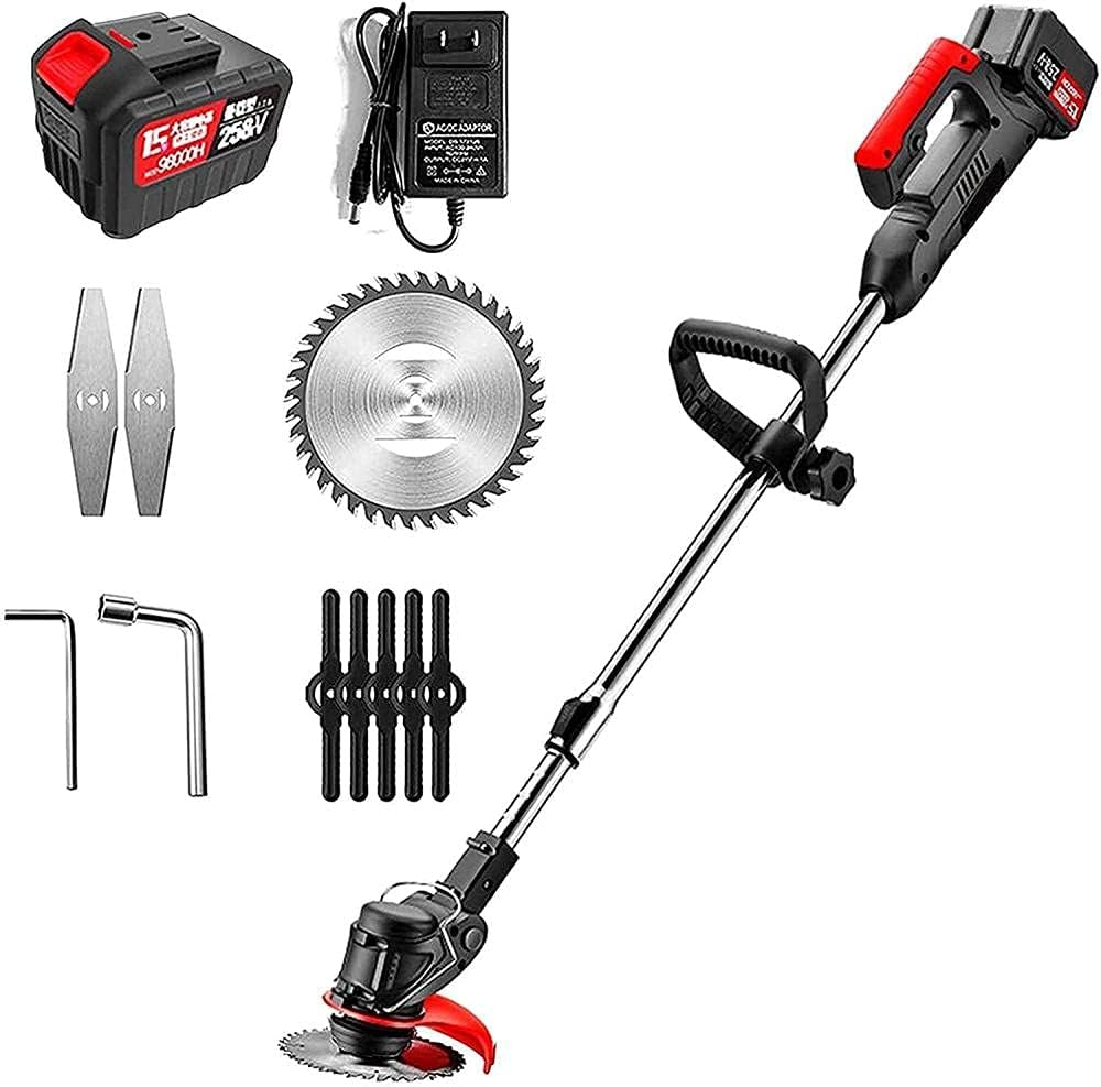 Tosaerba Portatile Tosaerba Domestico Multifunzionale Senza Fili con Batteria al Litio Tosaerba Ricaricabile 2 Batteria -2 Batteria