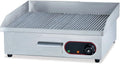 Ristoattrezzature Fry Top Griglia Elettrico da Banco - Professionale - Acciaio Inox - Piastra Rigata - 3 kW - 55x45x23h cm