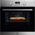 Electrolux OED3H00BX Forno Da Incasso, SteamBake Serie 600, Capacità 65L, Multifunzione, Ventilato, Classe A, Display LED, Pulizia AquaClean, Nero/Inox, 670x654x635 mm
