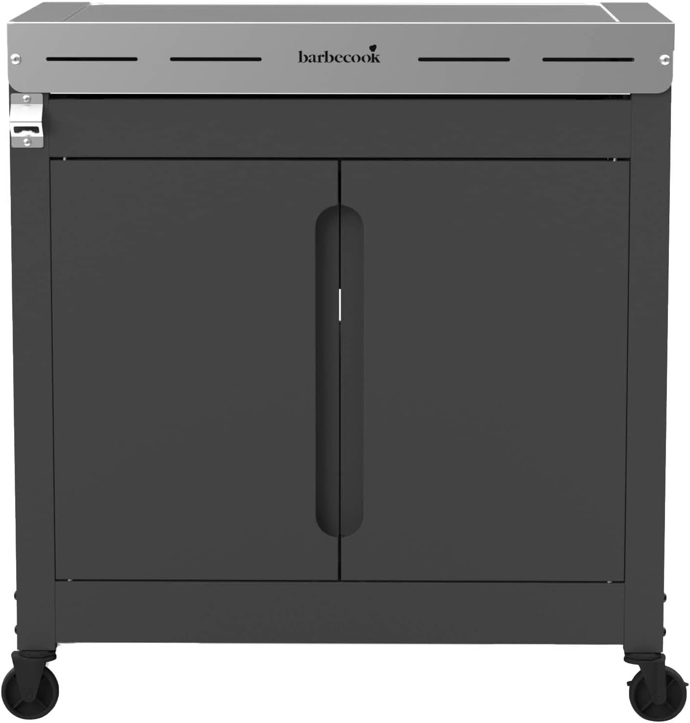 Barbecook Premium Buddy cucina esterna da giardino con vano portaoggetti e apribottiglie integrato per barbecue, 84x46x90cm