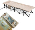 Lettino da campeggio portatile per adulti con materasso integrato per dormire, supporta 204 kg, ideale per viaggi, campeggio, ufficio e uso all'aperto