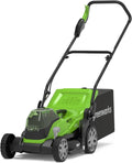 Greenworks 48V (24V x 2) Tosaerba a Batteria Li-Ion , Larghezza Taglio 36cm fino a 250m2, Cesto Raccoglierba 40L, Regolazione Centrale, Altezza Taglio 5 Livelli, Senza Batteria e Caricatore,G24X2LM36