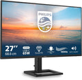 Philips 27E1N1600AE - Monitor QHD da 27 pollici, altoparlante regolabile in altezza (2560x1440, 120Hz, HDMI 1.4, USB-C (65W PD), Hub USB) Nero
