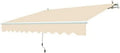 Linea Garden Friend T1372012/F Square Bar Curtain Depth 200 cm, Length 300 cm, Beige