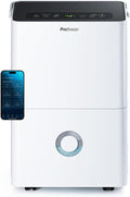 Pro Breeze Deumidificatore Casa Muffa 30L/giorno, display digitale 'umidità, Drenaggio continuo, Timer 24 ore, Funzione di sbrinamento automatico - Ideale per umidità e condensa
