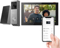 EZVIZ EP3x Campanello senza fili con SD7, Videocitofono 2K con doppio obiettivo, Rilevamento persone/pacchi, Visione notturna a colori, Cambio voce, 32 GB eMMC integrato