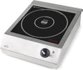 Lacor - 69362 - Piastra a induzione portatile Easy, cucina portatile professionale, sistema IPX3, 10 livelli di potenza, adatta per diametri tra Ø12 cm e Ø28 cm, 3500 W, acciaio inox
