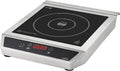 Lacor - 69132 - Piastra a induzione portatile, Superficie di vetro, Touch Control, 17 Livelli di Potenza, Due Fuochi - 12  28 cm, IPX3 Safety System, 3500W, 44 x 34 x 12 cm, Inox, Nero