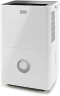 BLACK+DECKER BXDH20E - Deumidificatore e Purificatore d’Aria 20L/24h | HEPA13 | Funzione Asciugabiancheria | 2 Velocità | Serbatoio 4L | Programmabile 24h | Ruote | Blocco di Sicurezza per Bambini