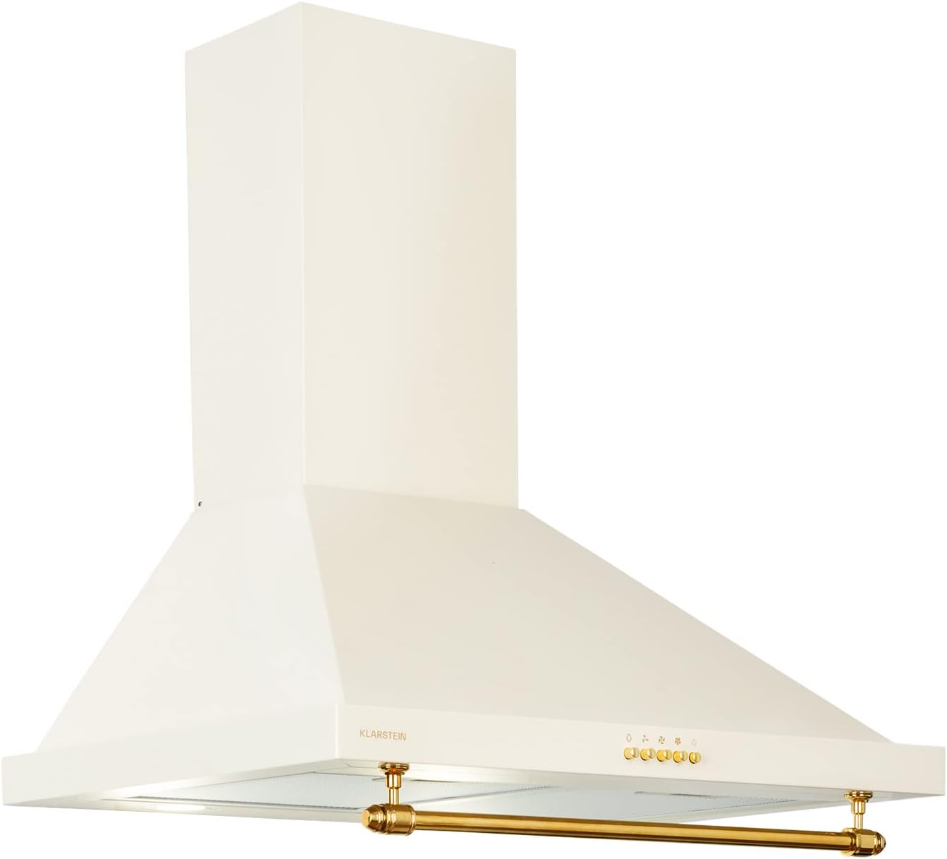 Klarstein Cappa Aspirante 60 cm, Cappa Cucina 60cm, Ventola Cappa Cucina in Acciaio Inox a Parete, 591.5m³/h, LED, Cappa Aspirante Filtrante Classe A, Cappa Aspirante Cucina con Filtro per Cappa